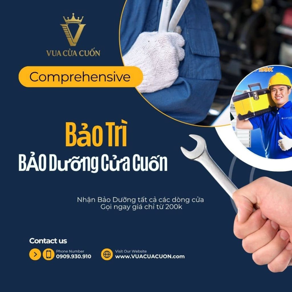 Bảo Dưỡng Cửa Cuốn TPHCM Và Hà Nội 24/7 – Kiểm Tra Tân Nơi, Giá Rõ 16 Bảo dưỡng cửa cuốn Vua Cửa Cuốn