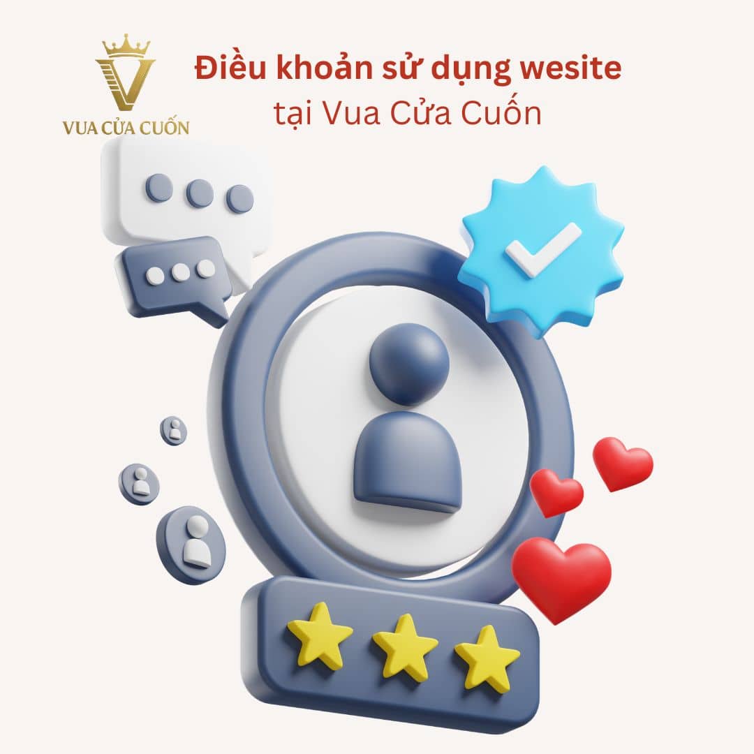 Điều khoản sử dụng wesite tại vua cửa cuốn