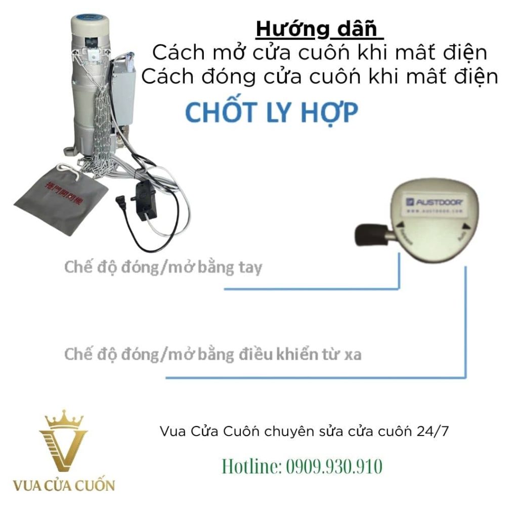 Hướng Dẫn Cách Đóng Mở Cửa Cuốn Khi Mất Điện Tại Nhà Đơn Giản | Vua Cửa Cuốn 7 Hướng dẫn cách mở cửa cuốn khi mất điện và cách đóng cửa cuốn khi mất điện
