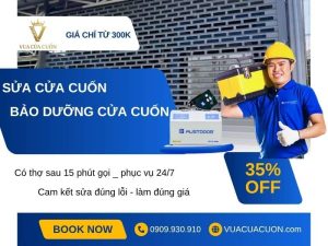 Bảo dưỡng cửa cuốn chỉ từ 300k