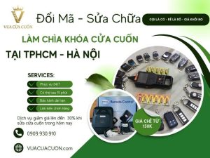 Làm chìa khóa cửa cuốn - Sao chép remote cửa cuốn giá rẻ | Vua Cửa Cuốn