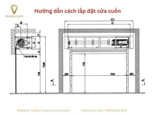 Hướng dẫn cách lắp đặt cửa cuốn điện chuẩn kỹ thuật
