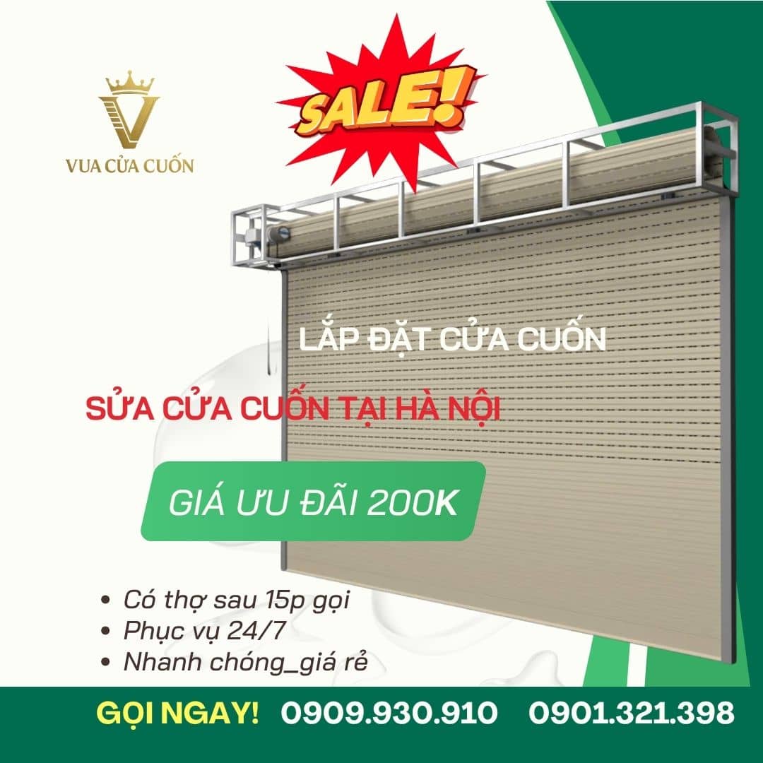 Lắp đặt và sửa cửa cuốn Hà Nội gọi ngay Vua Cửa Cuốn 