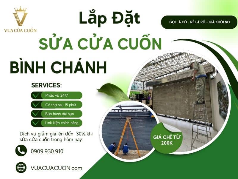 Dịch Vụ Sửa Cửa Cuốn Bình Chánh Uy Tín Giá Rẻ✅Tại Vua Cửa Cuốn 11 Sửa cửa cuốn Bình Chánh | Vua Cửa Cuốn