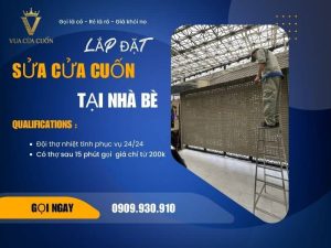 Sửa cửa cuốn Nhà Bè - Hỗ Trợ 24/24 | Vua Cửa Cuốn