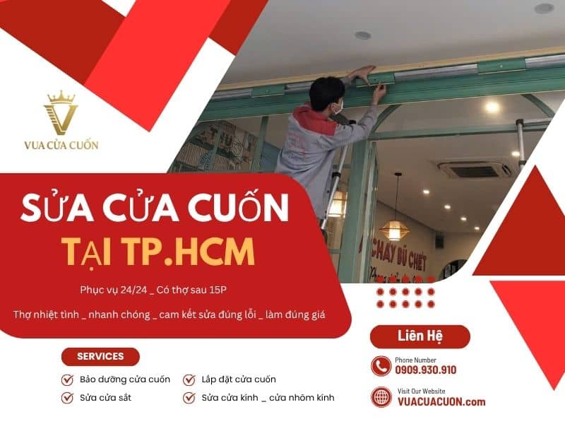 Dịch vụ sửa cửa cuốn tại TPHCM