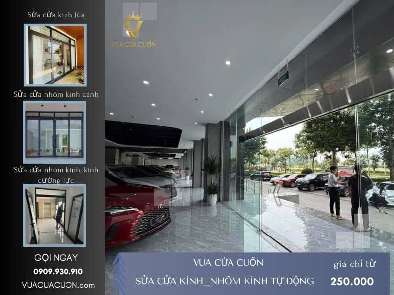 Sửa cửa kính cường lực, cửa nhôm kính giá rẻ tại TPHCM và Hà Nội