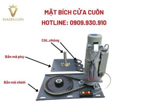 Mặt bích cửa cuốn _ Kịch thước mặt bích cửa cuốn là bao nhiêu