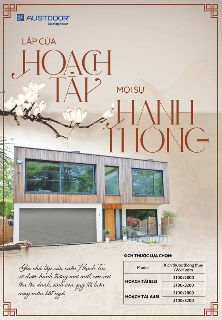 Kích thước lắp đặt cửa cuốn phong thủy 2025| Vua Cửa Cuốn 