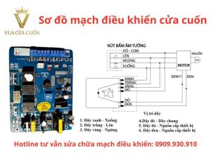 Sơ đồ nguyên lý mạch cửa cuốn | Vua Cửa Cuốn
