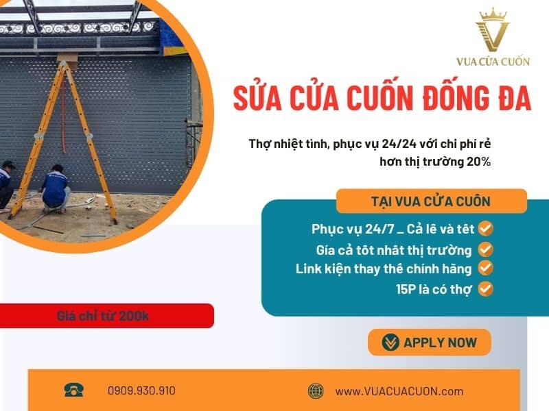 Sửa cửa cuốn Đống Đa phục vụ 24/24 _ Gọi Ngay Vua Cửa Cuốn