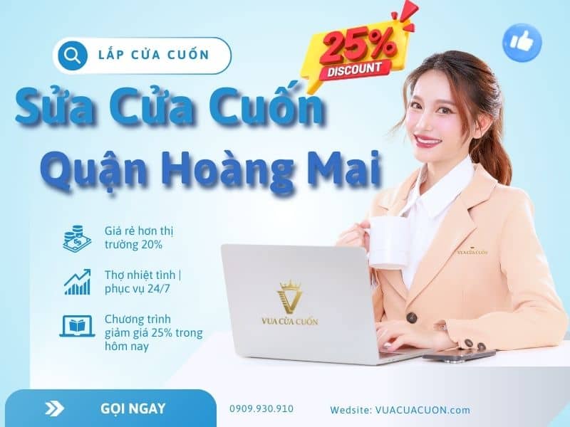 Sửa cửa cuoonss Hoàng Mai giá rẻ 24/24 | Gọi 0909930910 | Vua Cửa Cuốn