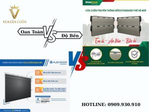 So sánh cửa cuốn austdoor và bossdoor nên chọn oan toàn hay độ bền từ Vua Cửa Cuốn
