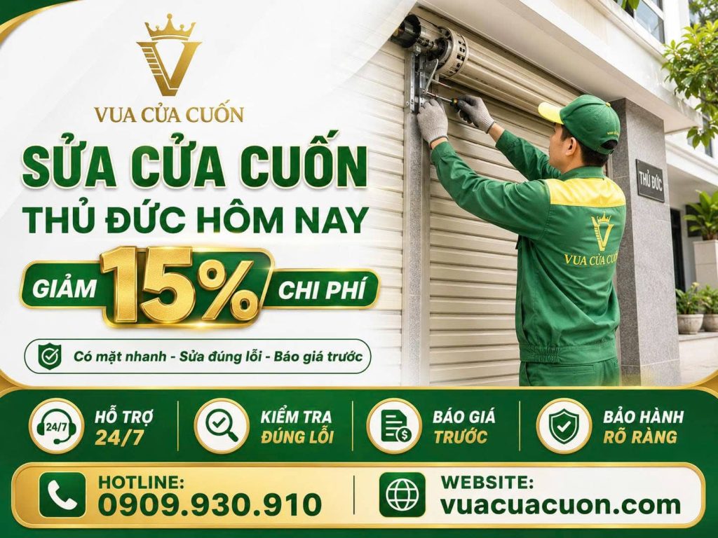 Sửa Cửa Cuốn Thủ Đức Hỗ Trợ 24/7 – Có Thợ Sau 15–30 Phút 16 Sửa Cửa Cuốn Thủ Đức 24/7 – Có Thợ Sau 15–30 Phút