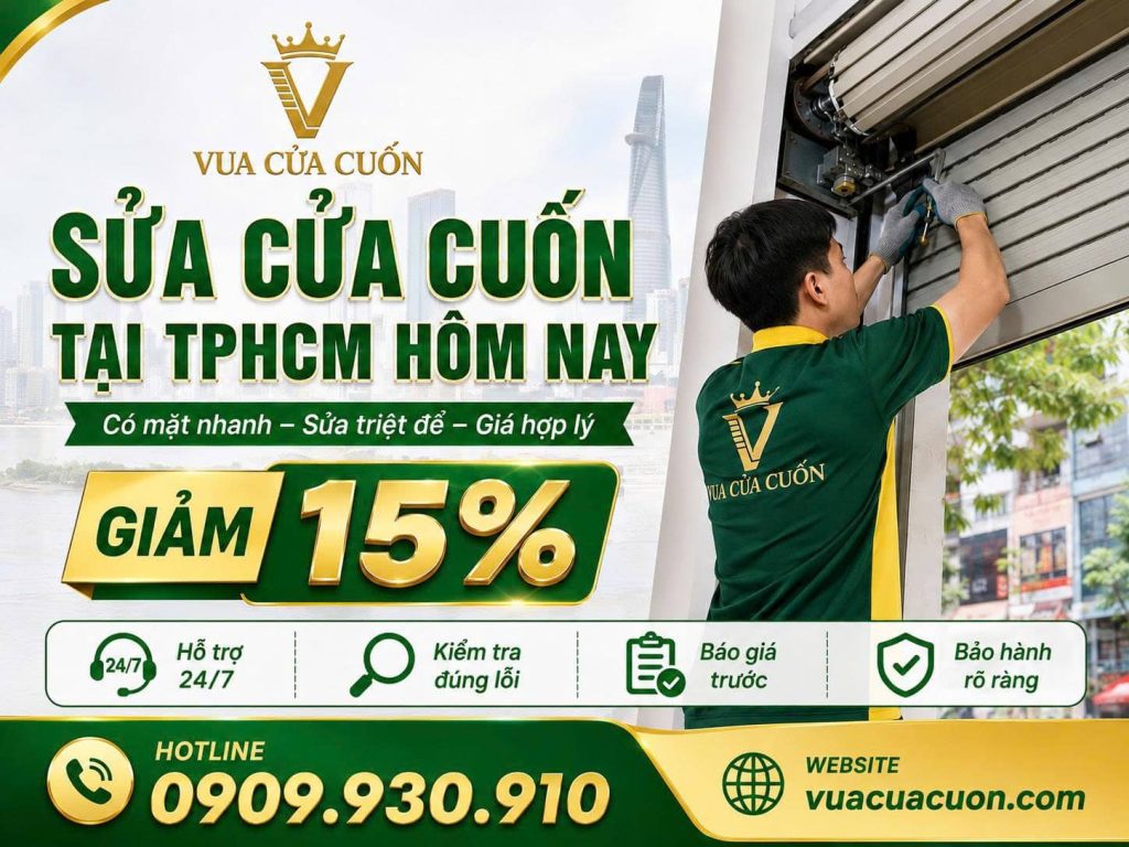 Sửa Cửa Cuốn Thủ Đức Hỗ Trợ 24/7 – Có Thợ Sau 15–30 Phút 18 Giảm 15% Sửa Cửa Cuốn Thủ Đức Trong Hôm Nay