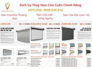 Thay nan cửa cuốn - lá cửa cuốn chính hãng giá rẻ gọi ngay 0909930910