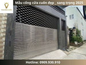 Mẫu cổng cửa cuốn đẹp sang trọng 2025 tại Vua Cửa Cuốn