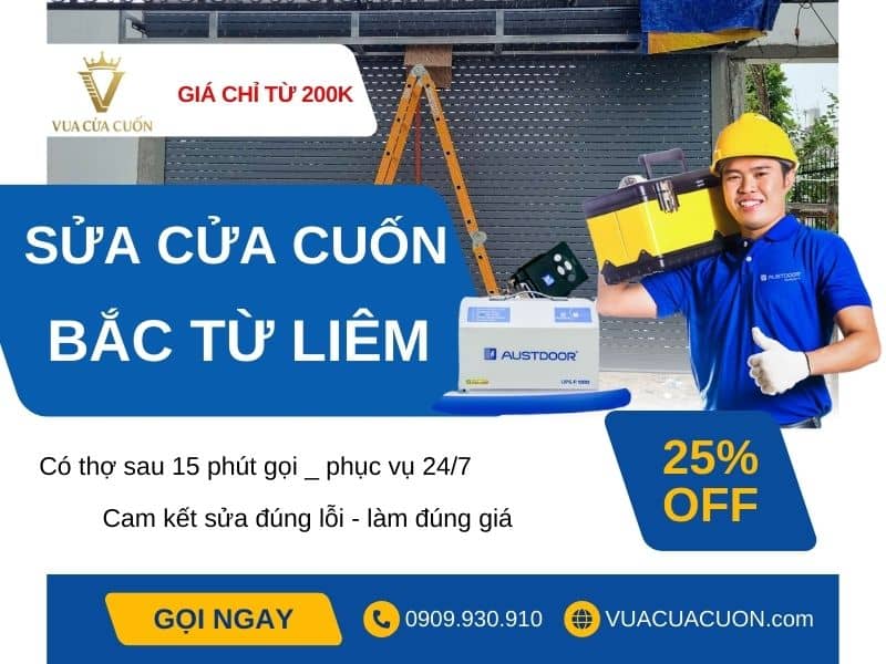 Sửa cửa cuốn Bắc Từ Liêm 24/24 giá rẻ | Vua Cửa Cuốn