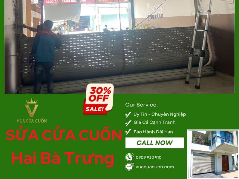 Sửa cửa cuốn Hai Bà Trưng 24/24 giá rẻ gọi ngay Vua Cửa Cuốn