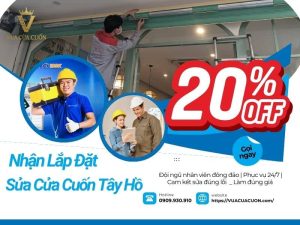Sửa cửa cuốn Tây Hồ giá rẻ phục vụ 24/24 gọi ngay Vua Cửa Cuốn