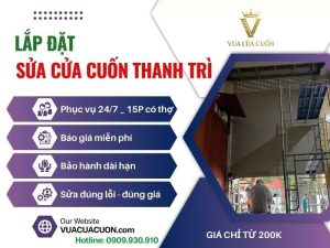 Sửa cửa cuốn Thanh Trì giá rẻ 24/24 gọi ngay 0909930910 | Vua Cửa Cuốn