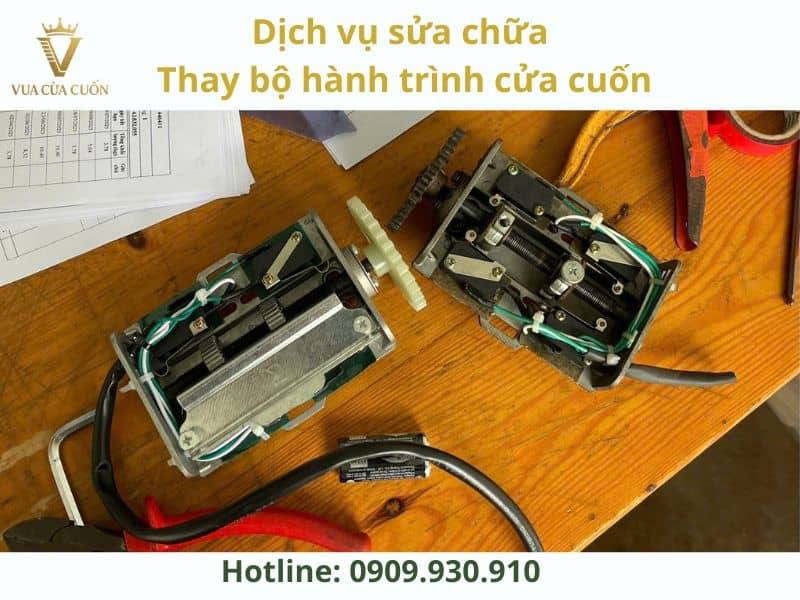 Dịch vụ thay bộ hành trình cửa cuốn chính hãng giá rẻ gọi ngay Vua Cửa Cuốn