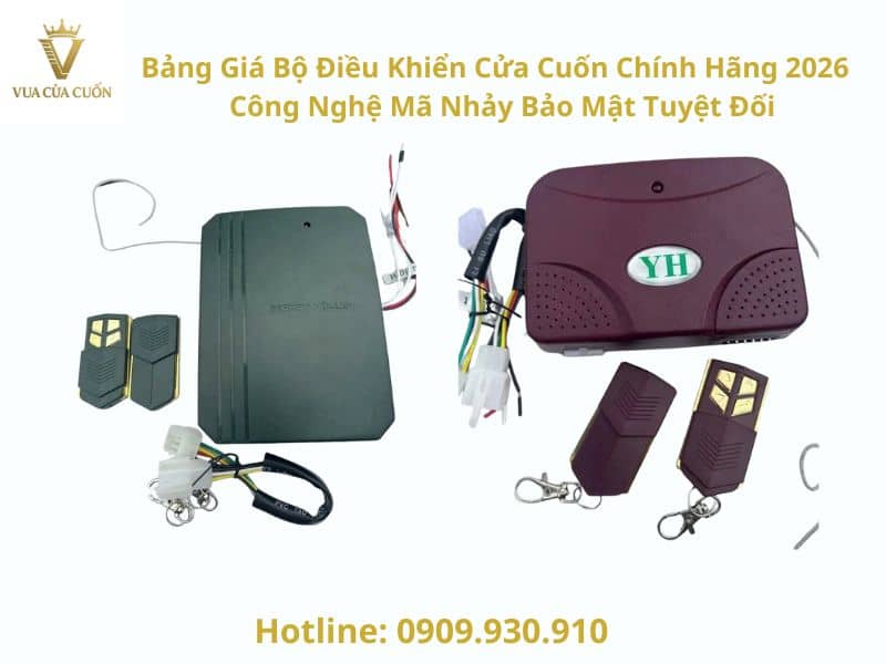 Báo Giá Bộ Điều Khiển Cửa Cuốn Mã Nhảy, Mã Gạt Chính Hãng 2026 Tại TPHCM & Hà Nội✨ 12 Bảng Giá Bộ Điều Khiển Cửa Cuốn Chính Hãng 2026 – Công Nghệ Mã Nhảy, Mã Gạt Bảo Mật Tuyệt Đối