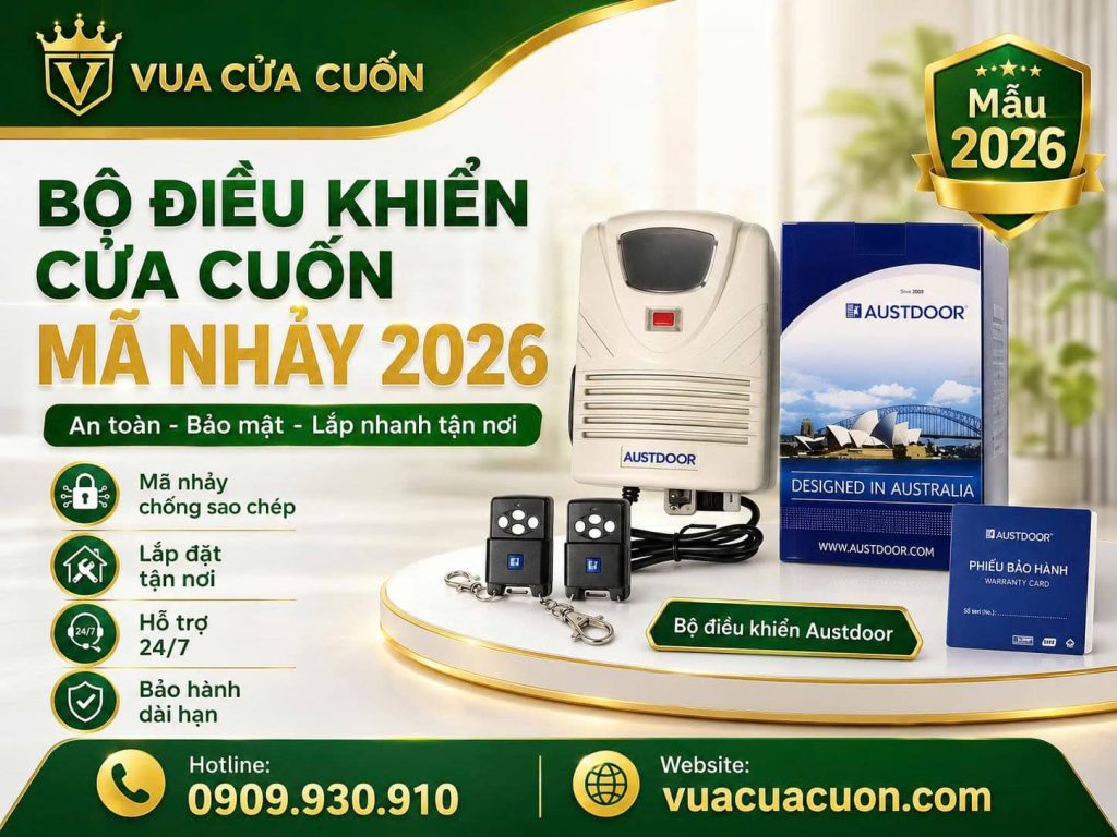 Báo Giá Bộ Điều Khiển Cửa Cuốn Mã Nhảy, Mã Gạt 2026 – Vua Cửa Cuốn 19 Bảng Giá Bộ Điều Khiển Cửa Cuốn Mã Nhảy (Bảo mật tối ưu)