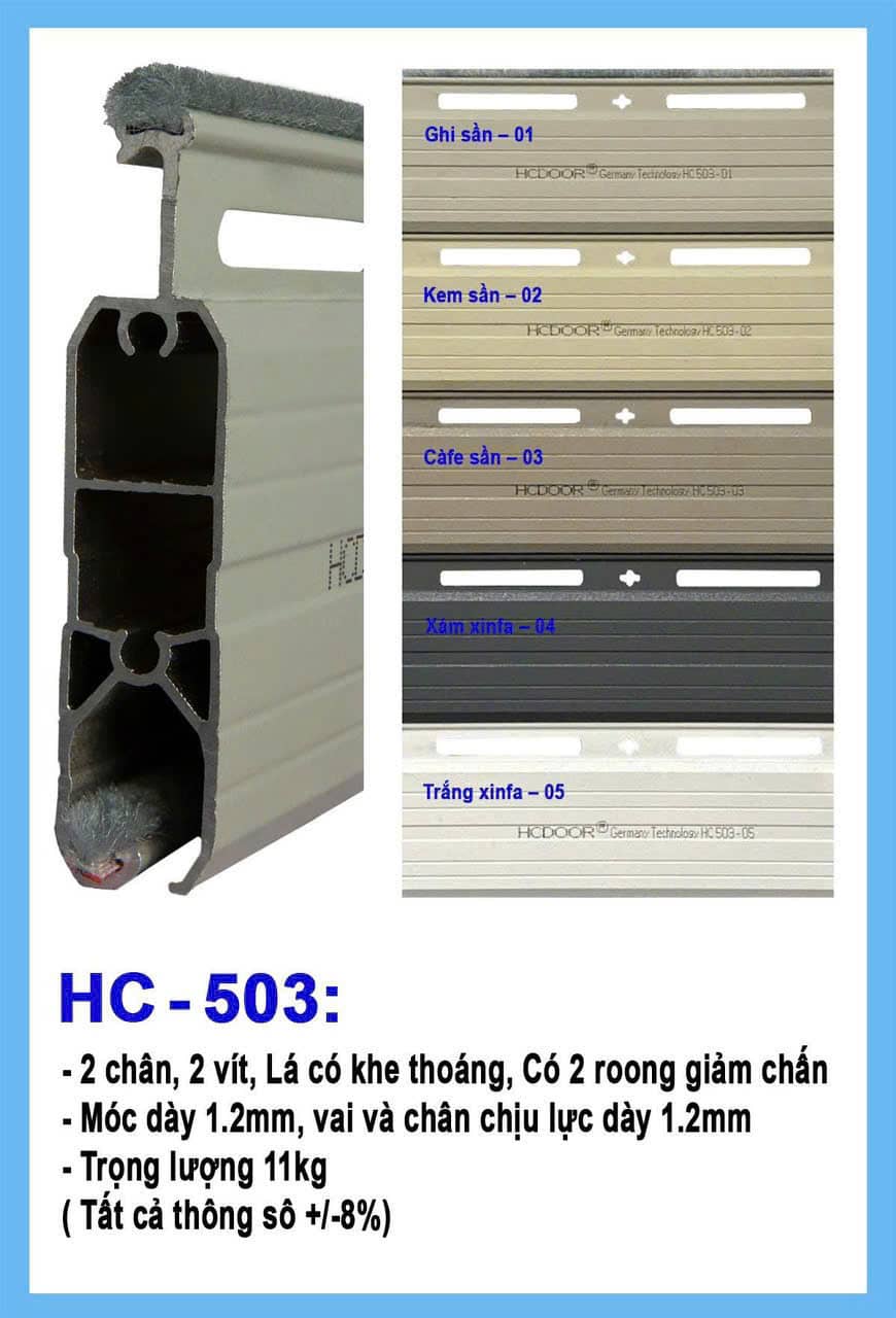 Báo Giá Cửa Cuốn HCDOOR ✅ An Toàn Vượt Trội - Bền Bỉ Tại TPHCM 2026 13 Báo Giá Mẫu Nan Cửa Cuốn HCDOOR 2026