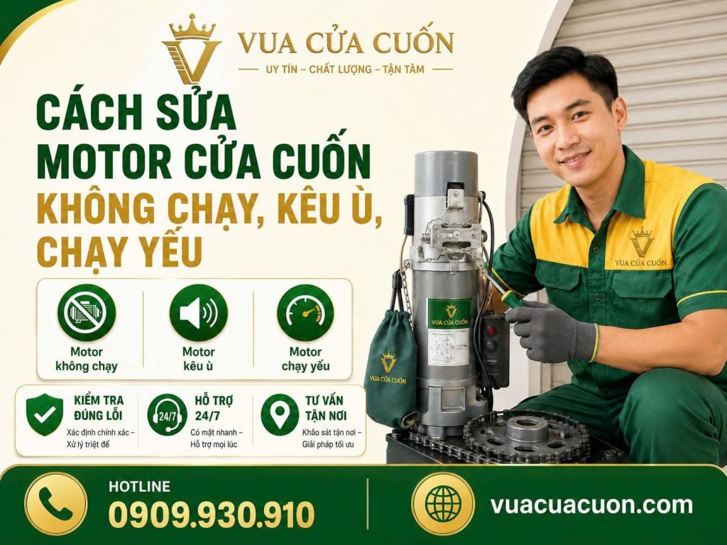 Cách Sửa Motor Cửa Cuốn Tại Nhà: Hướng Dẫn Kiểm Tra Lỗi Và Xử Lý An Toàn 9 Cách Sửa Motor Cửa Cuốn An Toàn, Đúng Kỹ Thuật