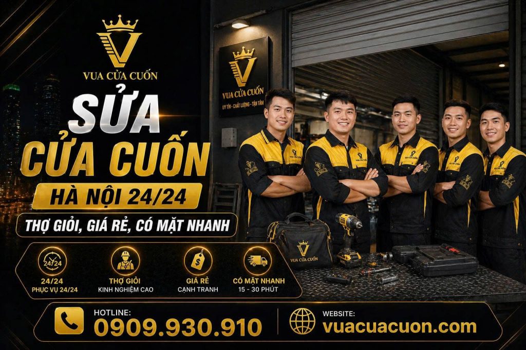 Sửa Cửa Cuốn Hà Nội 24/24 – Thợ Có Mặt Nhanh, Giá Từ 200k, Báo Giá Rõ Ràng 29 Vua Cửa Cuốn Thợ Sửa Cửa Cuốn Tại Hà Nội Uy Tín – Phục Vụ 24/7 Toàn Thành Phố