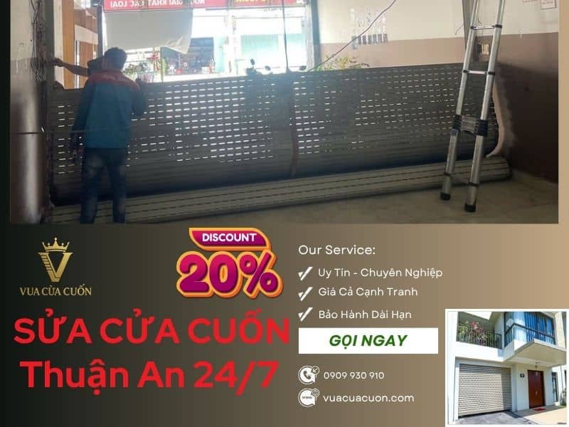 Sửa Cửa Cuốn Thuận An Giá Tốt 24/7 – Thợ Giỏi Đến Ngay Sau 15 Phút 11 Sửa Cửa Cuốn Thuận An Giá Rẻ: Cứu Hộ 24/7 – Có Mặt Sau 15 Phút