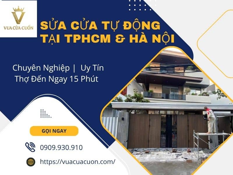 Sửa Cửa Tự Động Tại TPHCM & Hà Nội – Uy Tín, Thợ Giỏi Có Mặt Ngay 13 Sửa Cửa Tự Động Tại TPHCM & Hà Nội – Uy Tín, Thợ Đến Ngay 15P