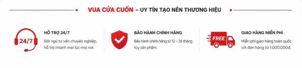 Đội Ngũ Kỹ Thuật Vua Cửa Cuốn – Thợ Giỏi, Đào Tạo Bài Bản, Phục Vụ Chuẩn 5 Sao 21 Chính sách khi sử dụng dịch vụ tại Vua Cửa Cuốn