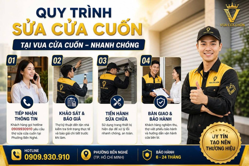 Dịch Vụ Thay Nan Cửa Cuốn Chính Hãng – Đồng Bộ, An Toàn 23 Quy Trình Thay Nan Cửa Cuốn Chuẩn Kỹ Thuật Tại Vua Cửa Cuốn