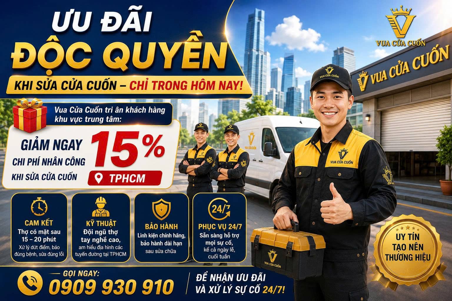 Sửa Cửa Cuốn Phường Bến Nghé Quận 1 Cũ – Uy Tín, Làm Nhanh 24/7 17 Báo Giá Sửa Cửa Cuốn Phường Bến Nghé, Quận 1 – Phục Vụ 24/7