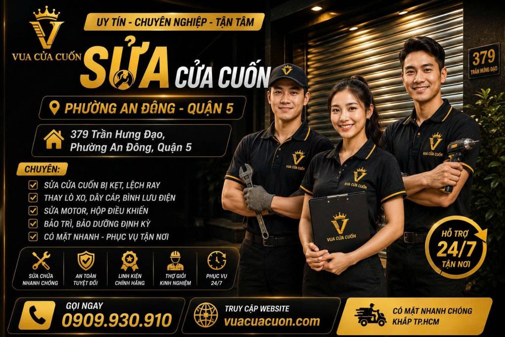 Sửa Cửa Cuốn Phường An Đông 24/7 – Uy Tín , Có Mặt 15 Phút 12 Sửa Cửa Cuốn Phường An Đông 24/24 – Gọi Ngay Vua Cửa Cuốn