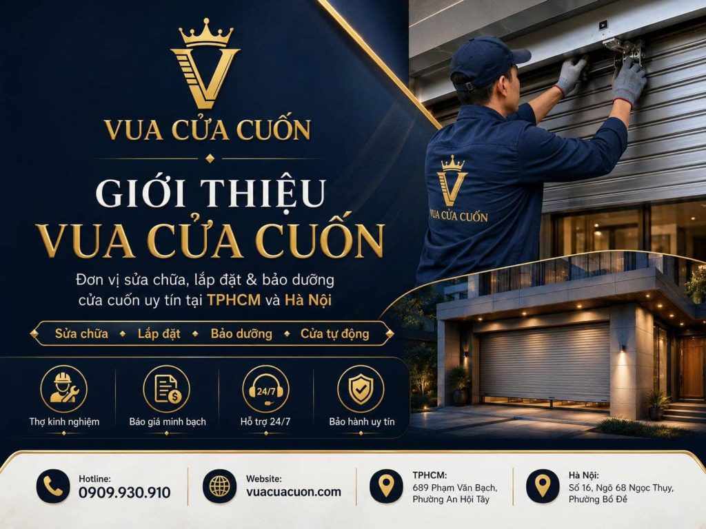 Giới Thiệu Vua Cửa Cuốn 1 Giới Thiệu Vua Cửa Cuốn – Công Ty Cửa Cuốn Uy Tín Tại TPHCM Và Hà Nội
