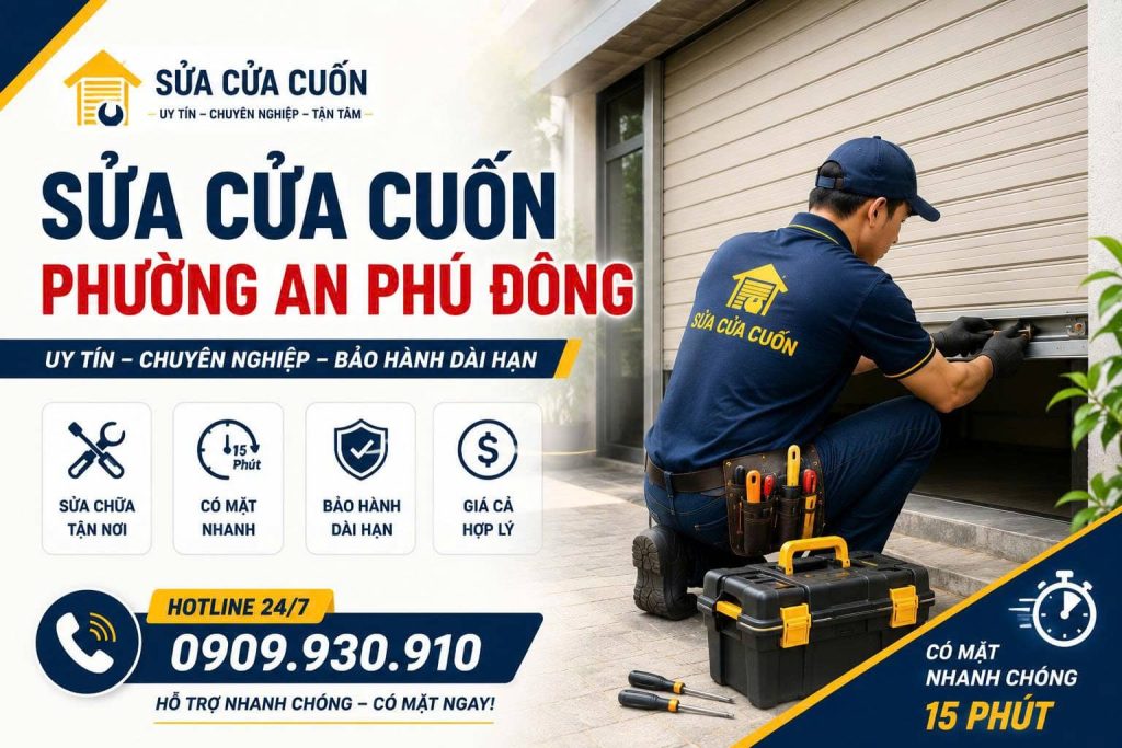 Sửa Cửa Cuốn Phường An Phú Đông Uy Tín 24/7 | Thợ Giỏi Hỗ Trợ Tận Nơi 12 Sửa Cửa Cuốn Phường An Phú Đông Uy Tín 24/7 | Thợ Giỏi Đến Nhanh 15 Phút