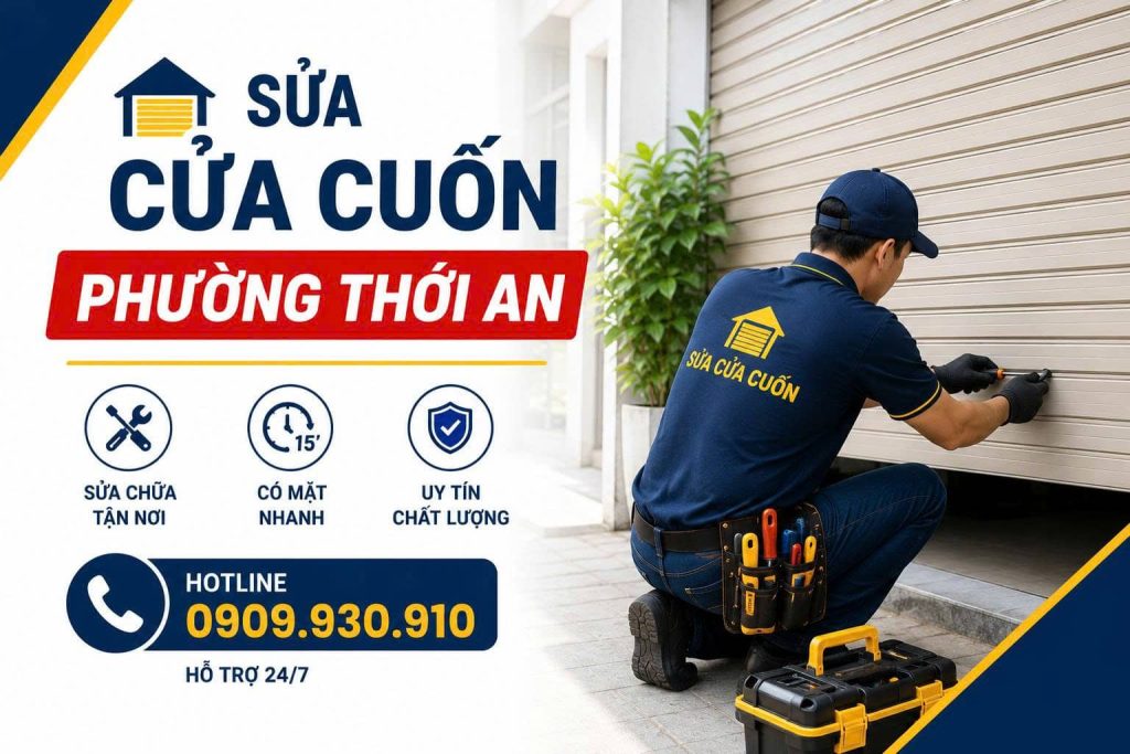 Sửa Cửa Cuốn Phường Thới An Uy Tín 24/7 | Thợ Giỏi Hỗ Trợ Tận Nơi 12 Sửa Cửa Cuốn Phường Thới An Uy Tín 24/7 | Thợ Giỏi Đến Nhanh 15 Phút