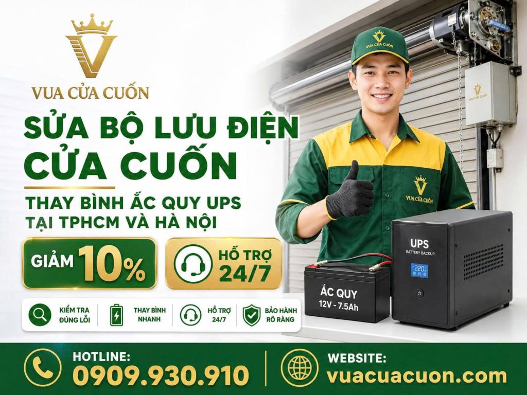 Sửa Bộ Lưu Điện Cửa Cuốn Tại TPHCM Và Hà Nội – Thay Bình Ắc Quy UPS Tận Nơi 24/7 20 Thay Bình Ắc Quy UPS Và Sửa Bộ Lưu Điện Cửa Cuốn Đúng Kỹ Thuật