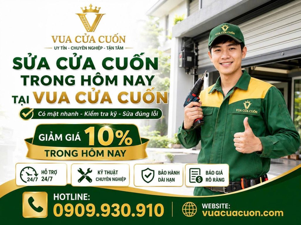 Sửa Cửa Cuốn Phường Linh Xuân 24/7 – Có Thợ Nhanh, Giá Rõ Trước Khi Làm 18 Ưu Đãi Hôm Nay – Giảm 10% Khi Sửa Cửa Cuốn Tại Phường Linh Xuân