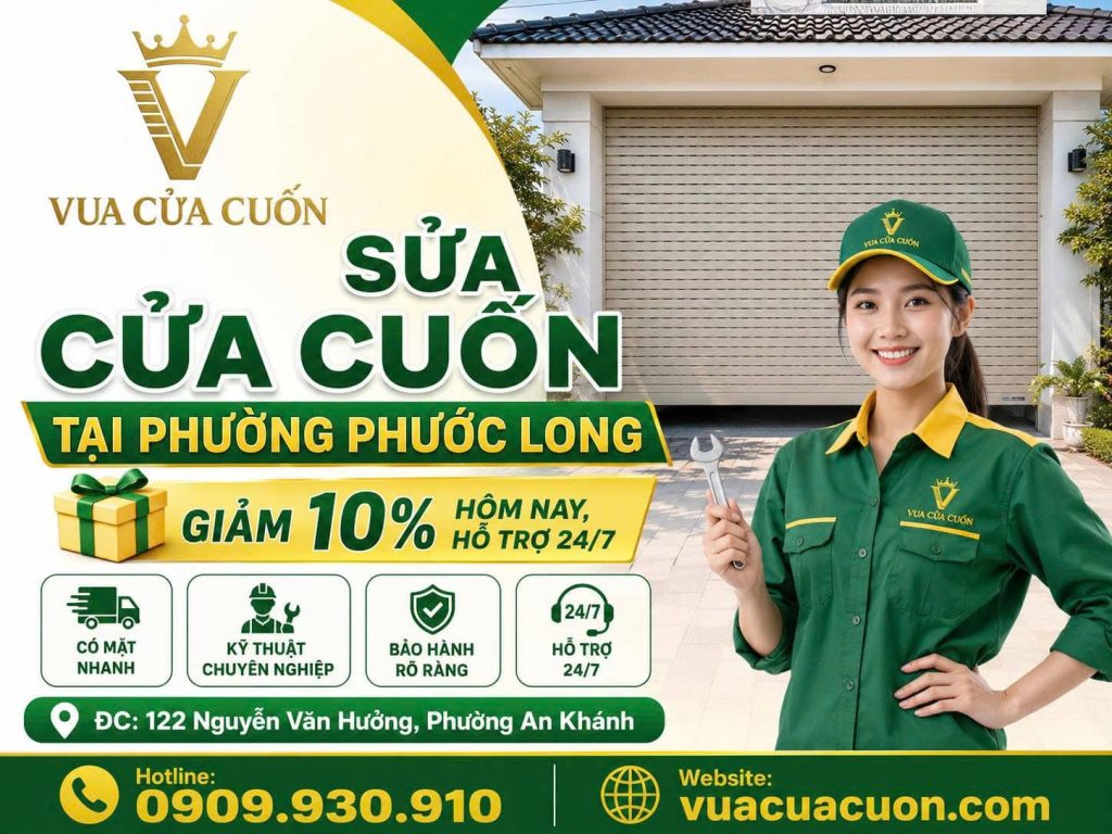 Sửa Cửa Cuốn Tại Phường Phước Long 24/7 – Thợ Gần, Có Mặt 15–30 Phút 11 Sửa Cửa Cuốn Tại Phường Phước Long 24/7 – Vua Cửa Cuốn Có Thợ Sau 15–30 Phút