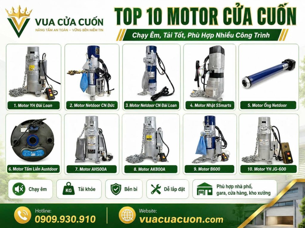 Top 10 Motor Cửa Cuốn Chạy Êm, Tải Khỏe – Kinh Nghiệm Chọn Mua Từ Vua Cửa Cuốn 14 Top 10 Motor Cửa Cuốn Bền Khỏe - Phổ Biến Hiện Nay – Kinh Nghiệm Chọn Mua