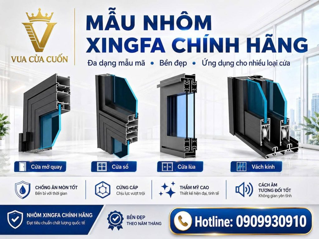 Nhôm Xingfa Là Gì? Toàn Bộ Kiến Thức Cần Biết Trước Khi Làm Cửa 11 Nhôm Xingfa Là Gì? Có Những Hệ Nào, Dùng Làm Cửa Gì?