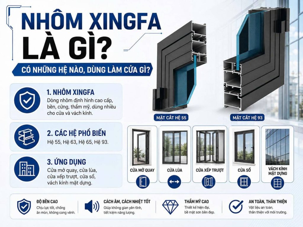 Nhôm Xingfa Là Gì? Toàn Bộ Kiến Thức Cần Biết Trước Khi Làm Cửa 10 Nhôm Xingfa Là Gì? Toàn Bộ Kiến Thức Cần Biết Trước Khi Làm Cửa