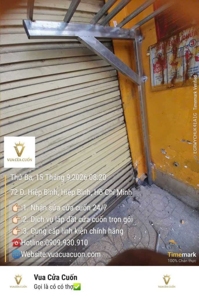 Sửa Cửa Cuốn Cửa Hàng Tại Phường Hiệp Bình – Công Trình Thực Tế Ngày 15/9/2026 15 Hình Ảnh Thực Tế Công Trình Sửa Cửa Cuốn Cửa Hàng Tại Hiệp Bình