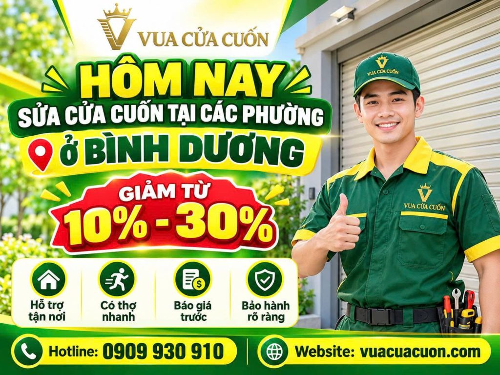 Sửa Cửa Cuốn Phường An Phú 24/7 – Thợ Gần, Báo Giá Trước 17 Giảm 10% Phí Sửa Cửa Cuốn Tại Phường An Phú